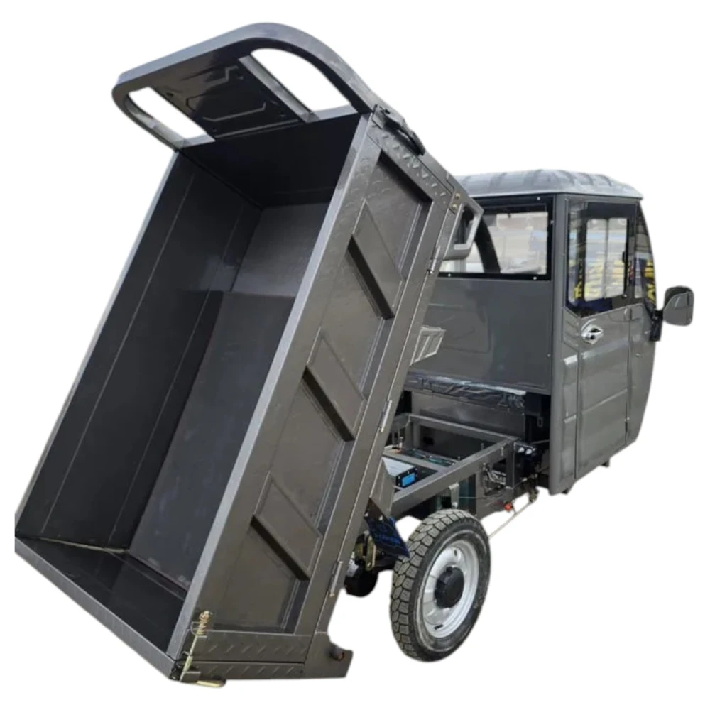Грузовой электротрицикл Yasmand Гидравлика С900 Кабина 1500W 60V45Ah Черно-серый 14