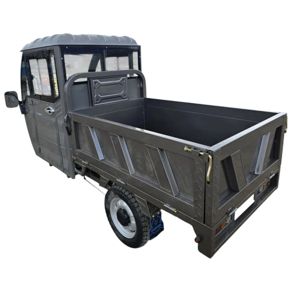 Грузовой электротрицикл Yasmand Гидравлика С900 Кабина 1500W 60V45Ah Черно-серый 12