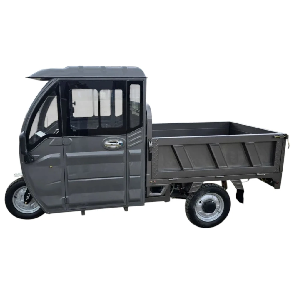 Грузовой электротрицикл Yasmand Гидравлика С900 Кабина 1500W 60V45Ah Черно-серый 5