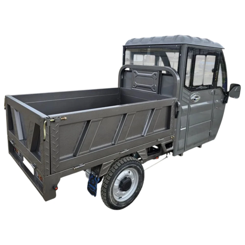 Грузовой электротрицикл Yasmand Гидравлика С900 Кабина 1500W 60V45Ah Черно-серый 6