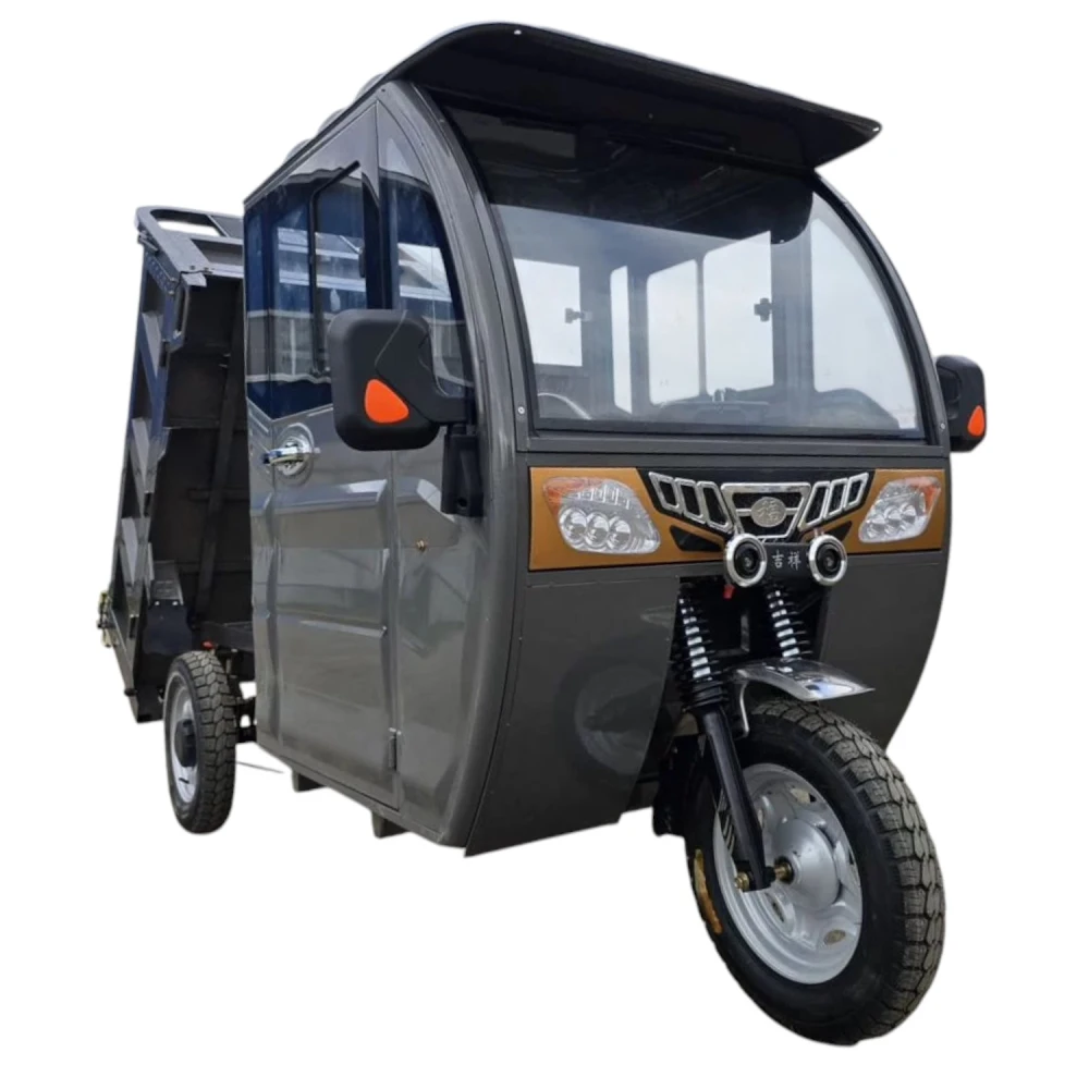 Грузовой электротрицикл Yasmand Гидравлика С900 Кабина 1500W 60V45Ah Черно-серый 3